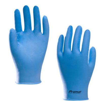 Imagem de LUVA NITRILICA TAM M AZUL 25CM CAIXA C/ 100  