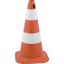 Imagem de CONE DE SINALIZAÇÃO  50CM BRANCO/LARANJA  EM POLIETILENO