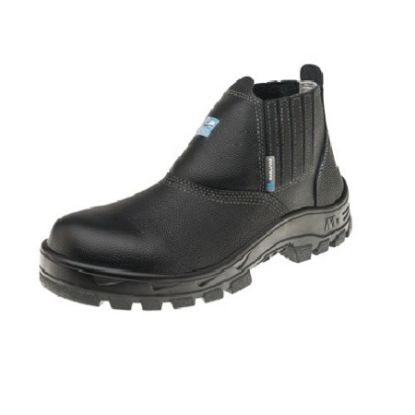 Imagem de BOTA DE VAQUETA C/ ELASTICO N 43 COR PRETA C/ BIQ PP PU