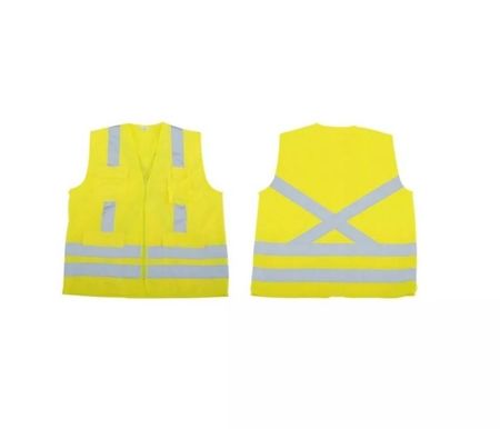 Imagem de COLETE REFLETIVO RFX TAM M C/ 4 BOLSOS VERDE