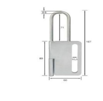 Imagem de BLOQUEIO DE VALVULA BORBOLETA 60MM X 167MM
