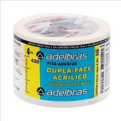 Imagem de FITA DUPLA FACE POLIPROPILENO ACRILICO 16MM X 30M