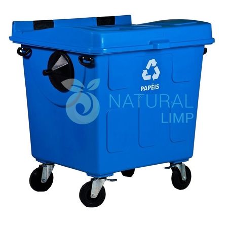 Imagem de CONTENTOR LIXEIRA PLASTICO 1000L AZUL