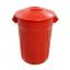 Imagem de LIXEIRA PLASTICA TIPO BALDE 40L C/ TAMPA SOBREPOSTA VERMELHO
