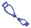 Imagem de CLIP PORTA LUVAS EM PLASTICO AZUL 12,5 X 3,2CM C/ HASTE DE LIGACAO FLEXIVEL