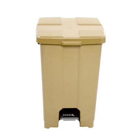 Imagem de LIXEIRA PLASTICA QUADRADA  60L C/ PEDAL BEGE