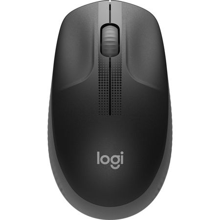 Imagem de MOUSE SEM FIO LOGITECH M190 COM DESIGN AMBIDESTRO DE TAMANHO PADRÃO, CONEXÃO USB E PILHA INCLUSA - CINZA CX 1 UN
