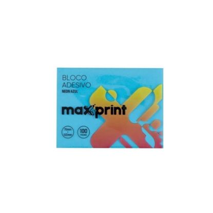 Imagem de BLOCO ADESIVO NEON GRANDE 76MM X 102MM AZUL