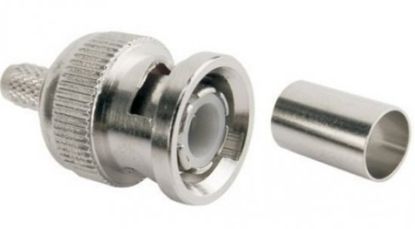 Imagem de CONECTOR BNC MACHO P/ CRIMPAR CABO RG58