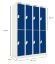 Imagem de ARMARIO GUARDA VOLUME MULTIUSO QUADRUPLO 8 PORTAS EM ACO GALVANIZADO 1211 X 450 X 1820MM BEGE/ZUL
