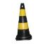 Imagem de CONE DE PVC P/ SINALIZACAO 75CM AMARELO/ PRETO 