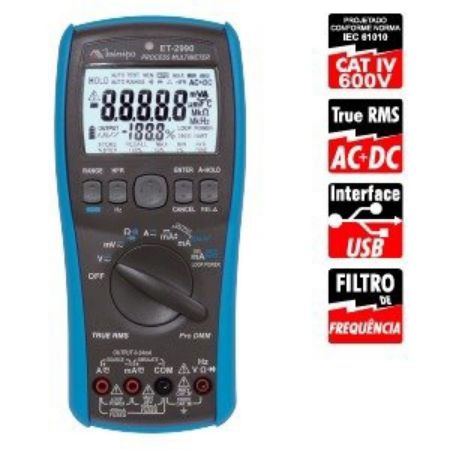 Imagem de MULTIMETRO DIGITAL FAIXA DE MEDICAO PORTATIL PROTECAO IP 51 IEC 60529