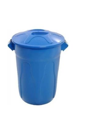 Imagem de LIXEIRA PLASTICA TIPO BALDE 20L C/ TAMPA SOBREPOSTA  AZUL