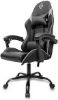 Imagem de CADEIRA DE ESCRITORIO GAMER ERGONOMICA COR PRETTA E CINZA COURO SINTETICO