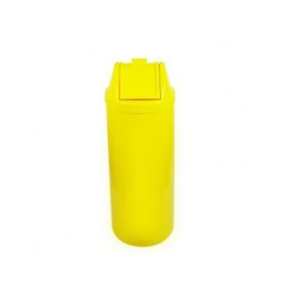 Imagem de LIXEIRA PLASTICA  50L C/ TAMPA BASCULANTE AMARELO