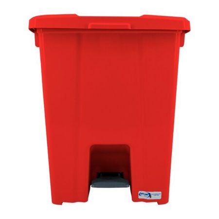 Imagem de LIXEIRA PLASTICA QUADRADA  15L C/ PEDAL ( C/ 4 UND DESMONTADAS ) VERMELHO