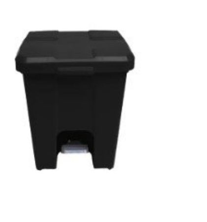 Imagem de LIXEIRA PLASTICA QUADRADA  15L C/ PEDAL  ( C/ 4 UND DESMONTADAS ) PRETO