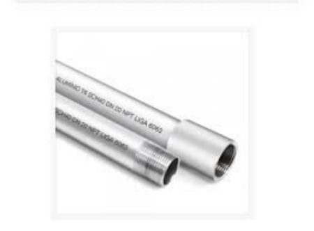 Imagem de ELETRODUTO DE ALUMINIO SCH40   2" C/ RL NPT-TA E LUVA DE ALUMINIO 2 C/R NPT VARA COM 3 METROS