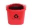 Imagem de LIXEIRA PLASTICA INDIVIDUAL  40L P/ COLETA SELETIVA S/ POSTE E HASTE PLASTICA VERMELHO
