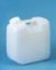 Imagem de BOMBONA PLASTICA RETANGULAR 10L NATURAL TAMPA C/ LACRE