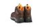 Imagem de BOTA DE COURO NOBUCK C/ CADARCO N° 39 MARROM/LARANJA