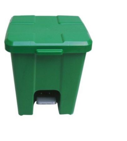 Imagem de LIXEIRA PLASTICA QUADRADA  15L C/ PEDAL  ( C/ 4 UND DESMONTADAS ) VERDE