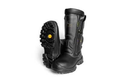 Imagem de BOTA DE COURO HIDRIFUGADO P/ BOMBEIRO N° 42 C/ FORRO BIQUEIRA DE COMPOSITE SOLADO DE BORRACHA PRETA