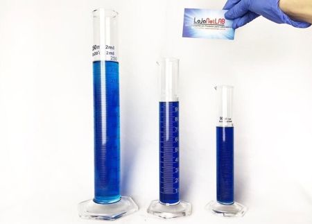 Imagem de PROVETA DE VIDRO BOROSILICATO GRADUADA   50 ML  C/ BASE HEXAGONAL DE VIDRO
