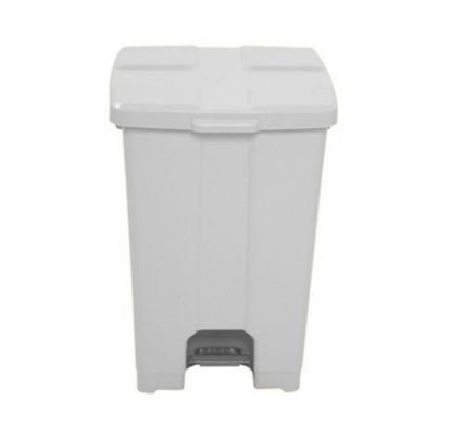 Imagem de LIXEIRA PLASTICA QUADRADA  60L C/ PEDAL BRANCO