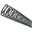 Imagem de ESPIRAL ENCADERNAÇÃO 20MM PLÁSTICO PRETO CAP.120FLS PLASPIRAL PT 50 UN