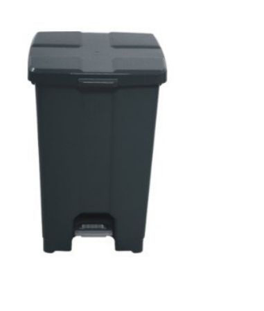 Imagem de LIXEIRA PLASTICA QUADRADA  60L C/ PEDAL PRETO