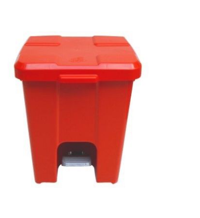 Imagem de LIXEIRA PLASTICA QUADRADA  15L C/ PEDAL VERMELHO