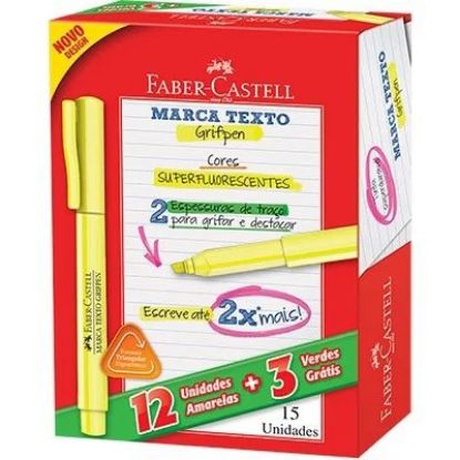 Imagem de MARCA TEXTO GRIFPEN CX COM 12 UNIDADES AMARELA