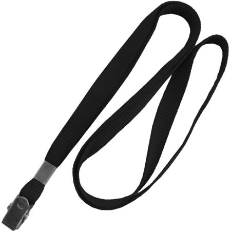 Imagem de CORDÃO P/CRACHÁ (POLIÉSTER) PRETO 242 PLASTPARK PT 10 UN