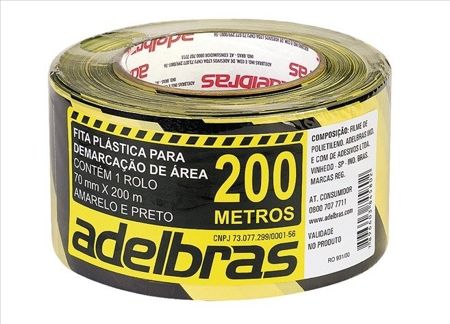 Imagem de FITA DEMARCACAO ZEBRADA RC 70MM X 200M X 0,04MM