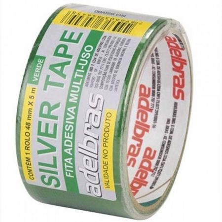 Imagem de FITA ADESIVA MULTIUSO TIPO SILVER TAPE 48MM X 5M VERDE