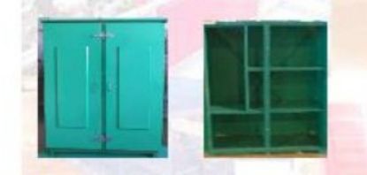 Imagem de ARMARIO ABRIGO EM PRF P/ EPI 1800 X 1550 X 700MM VERDE P/ USO GERAL