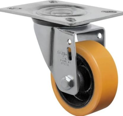 Imagem de RODIZIO GIRATORIA FIXA POLIURETANO 3 X 1.1