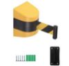 Imagem de KIT DE PAREDE COM FITA ZEBRADO PRETO/AMARELO 3M