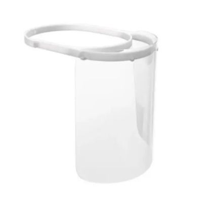 Imagem de PROTETOR FACIAL FACE SHIELD INCOLOR FAIXA BRANCA LINHA HOSPITALAR
