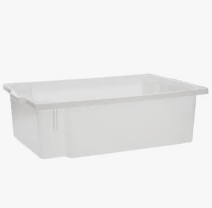 Imagem de CAIXA PLASTICA RETANGULAR PRO 45L BRANCA MULTIUSO