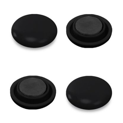 Imagem de IMÃ FIXADOR DE LEMBRETES REDONDO PRETO EASY OFFICE BT 4 UN