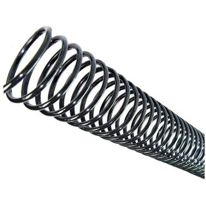 Imagem de ESPIRAL ENCADERNAÇÃO 29MM PLÁSTICO PRETO CAP.200FLS PLASPIRAL PT 16 UN