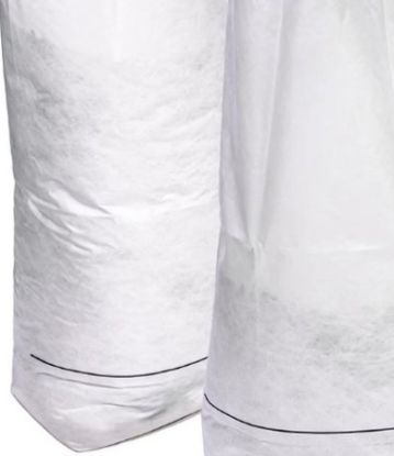 Imagem de SACO NAO TECIDO 11 CM X 14 CM EM HDPE BRANCO COM CORDAO POLIESTER COSTURADA