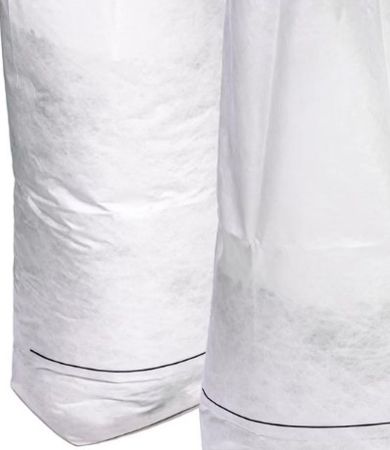 Imagem de SACO NAO TECIDO 11 CM X 14 CM EM HDPE BRANCO COM CORDAO POLIESTER COSTURADA