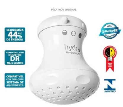 Imagem de CHUVEIRO ELETRICO BRANCO 4T 220V 5400W