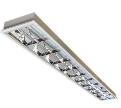 Imagem de LUMINARIA DE ALUMINIO ALETADA ALTO RENDIMENTO DE EMBUTIR P/ LAMPADA LED T8 2X18W 20W G13