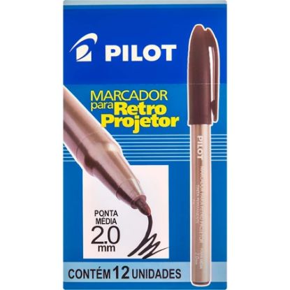 Imagem de CANETA PARA RETRO-PROJETOR 2.0MM PRETA CX C/ 12 UN