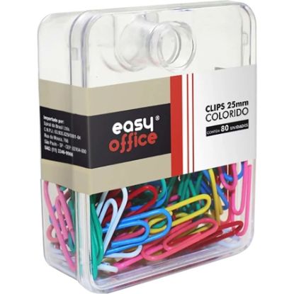 Imagem de CLIPS 25MM COLORIDO 100225 EASY OFFICE PT 80 UN