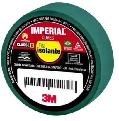 Imagem de FITA ISOLANTE 18MM X 20M IMPERIAL VERDE